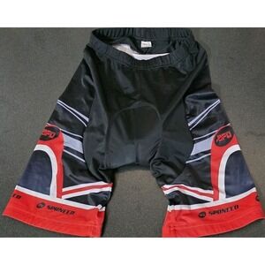 Sponeed Cycling Padded Shorts Bicycle Athletic Mens Black Red US L Biking Active